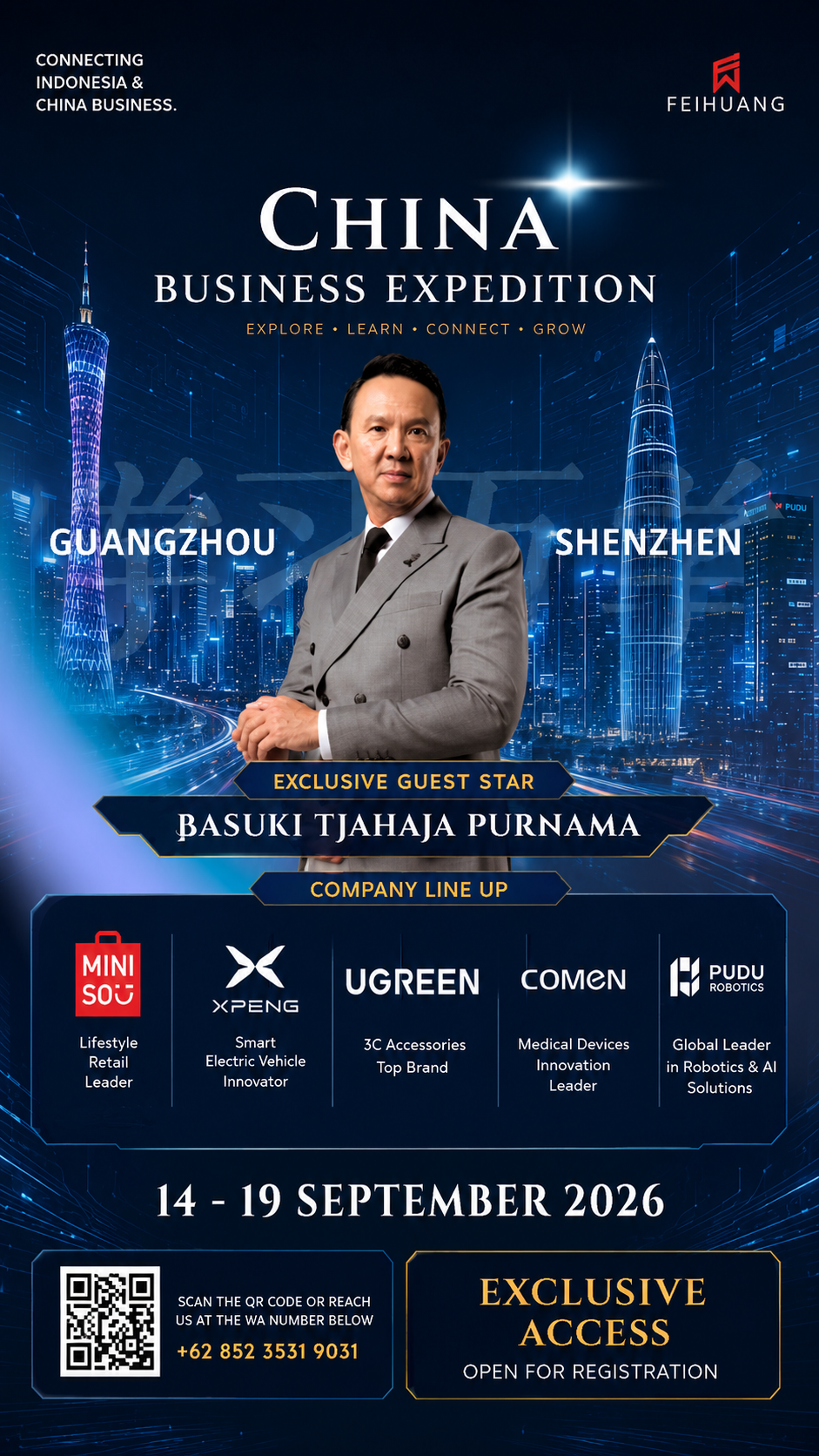 FEIHUANG BUSINESS EXPEDITTION TO CHINA with Basuki Tjahaja Purnama